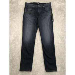 Hudson Jeans Mens 36x34 Blue NWT Slim Straight Airwalk Cutting Edge